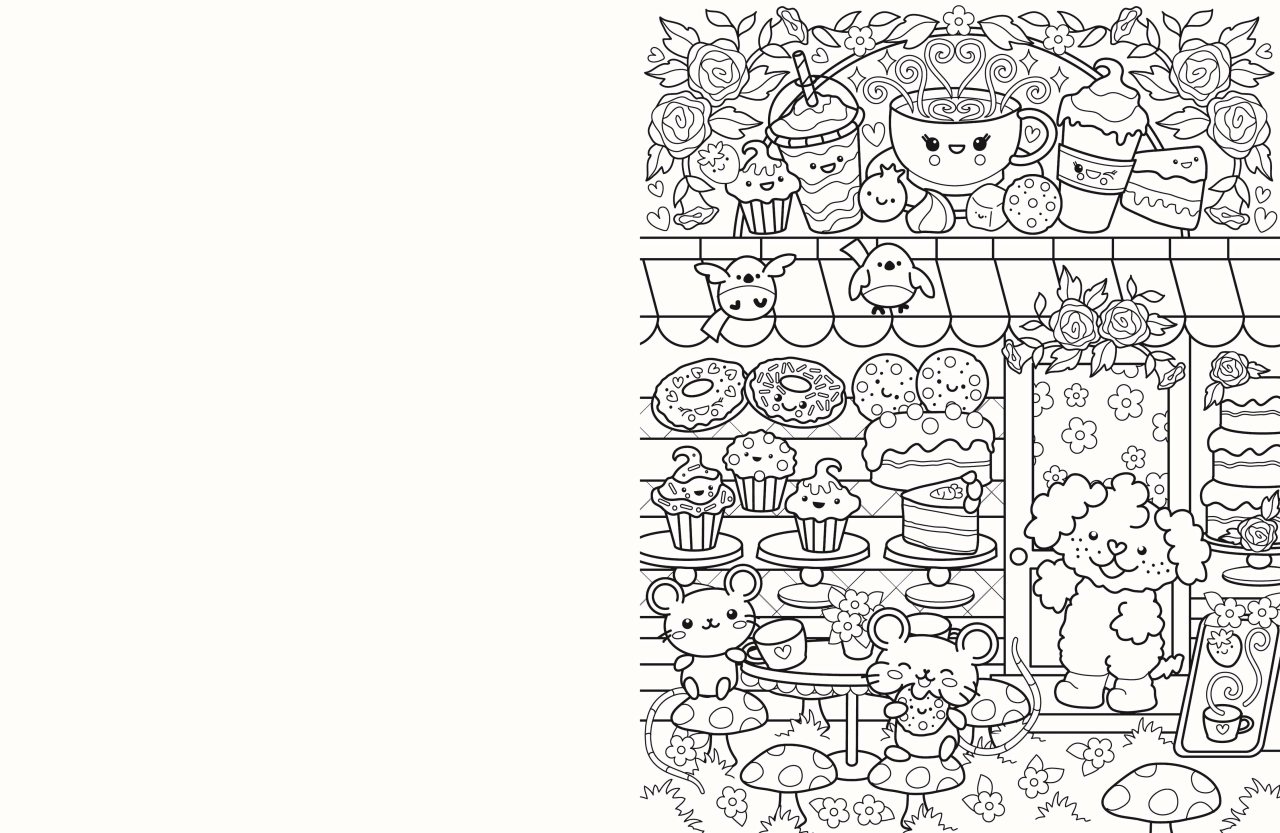 Cafe Cuties: Colouring Book
