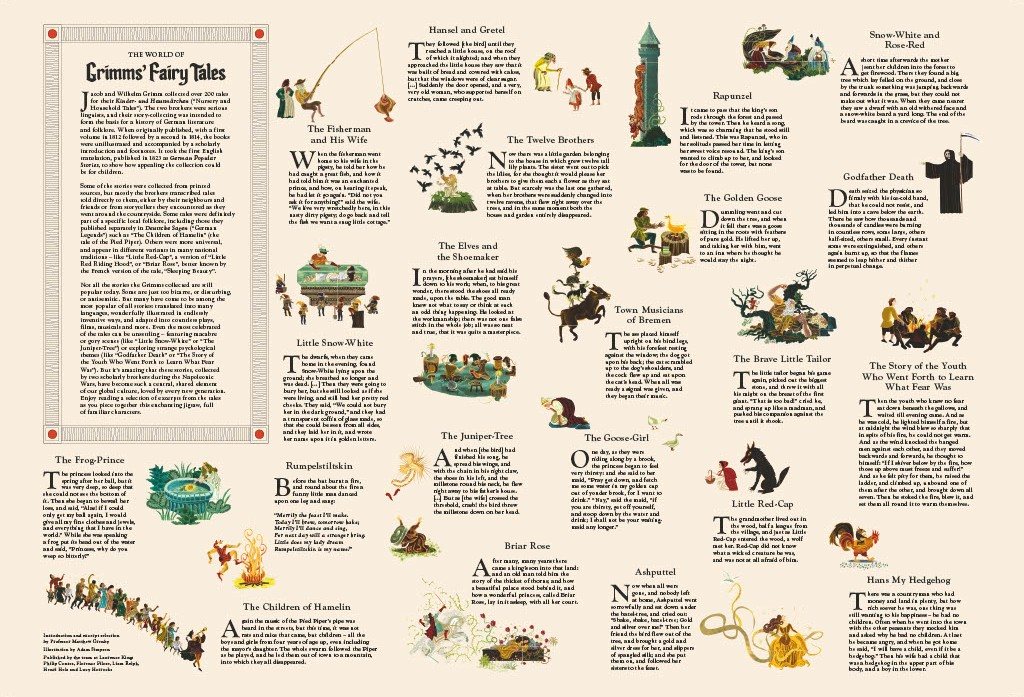The World Of Grimm's Fairy Tales 1000 Piece Jigsaw Puzzle