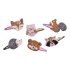 6 Glitter Hair Clips Pretty Forest