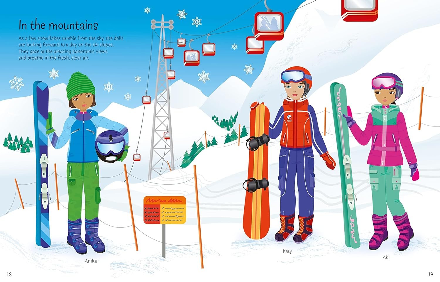 Sticker Dolly Dressing Winter Wonderland