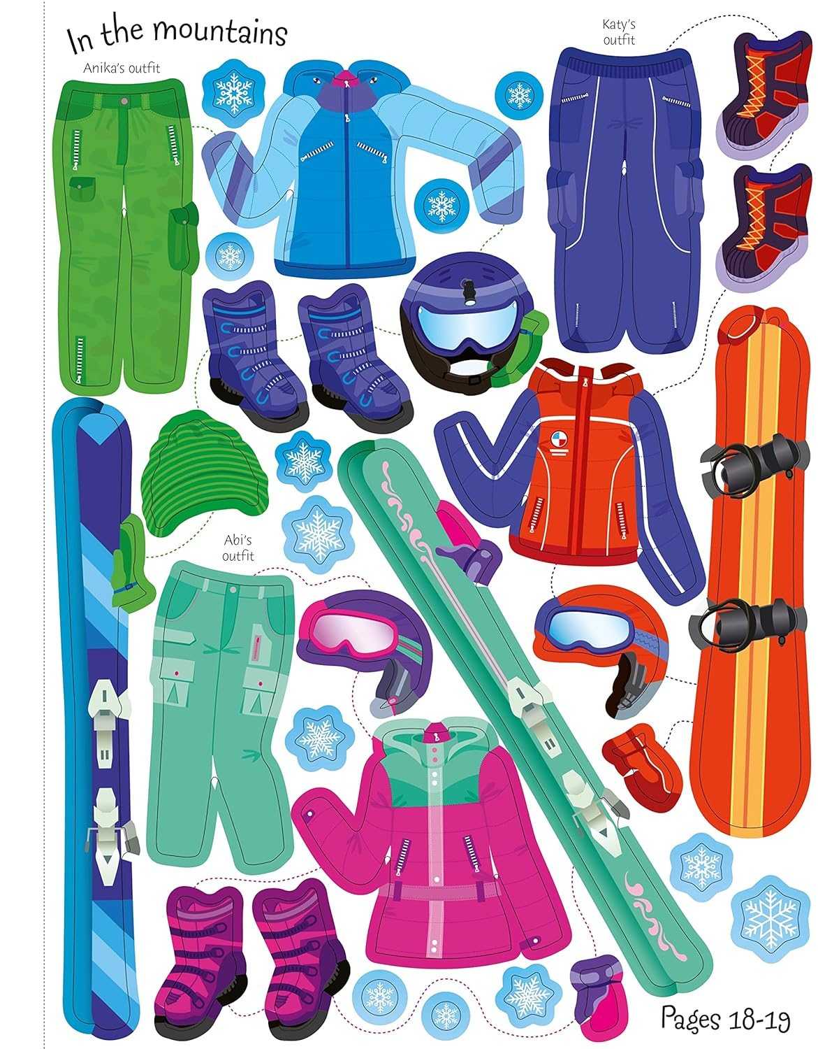 Sticker Dolly Dressing Winter Wonderland