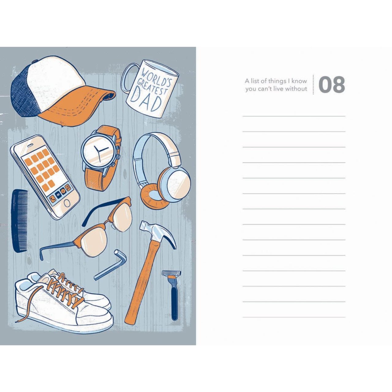 50 Things About My Father (Fill-in Gift Book)