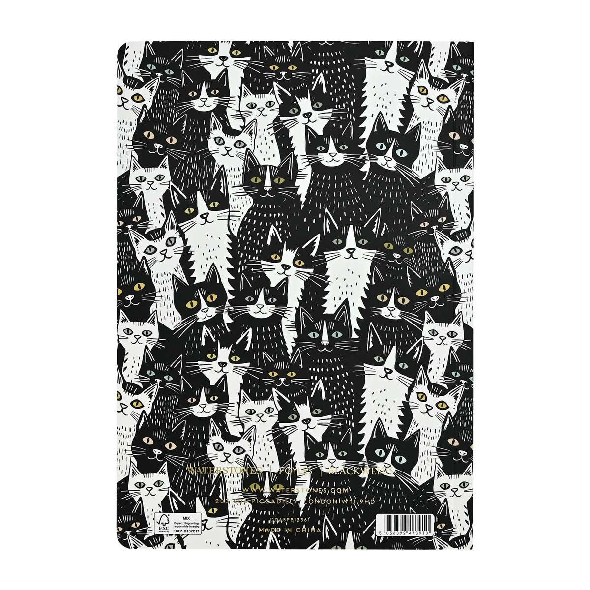 Mono Cats Perfect Bound Notebook A5