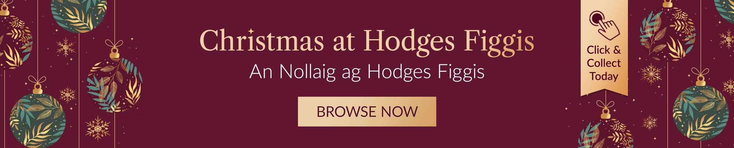 Christmas at Hodges Figgis. An Nollaig ag Hodges Figgis