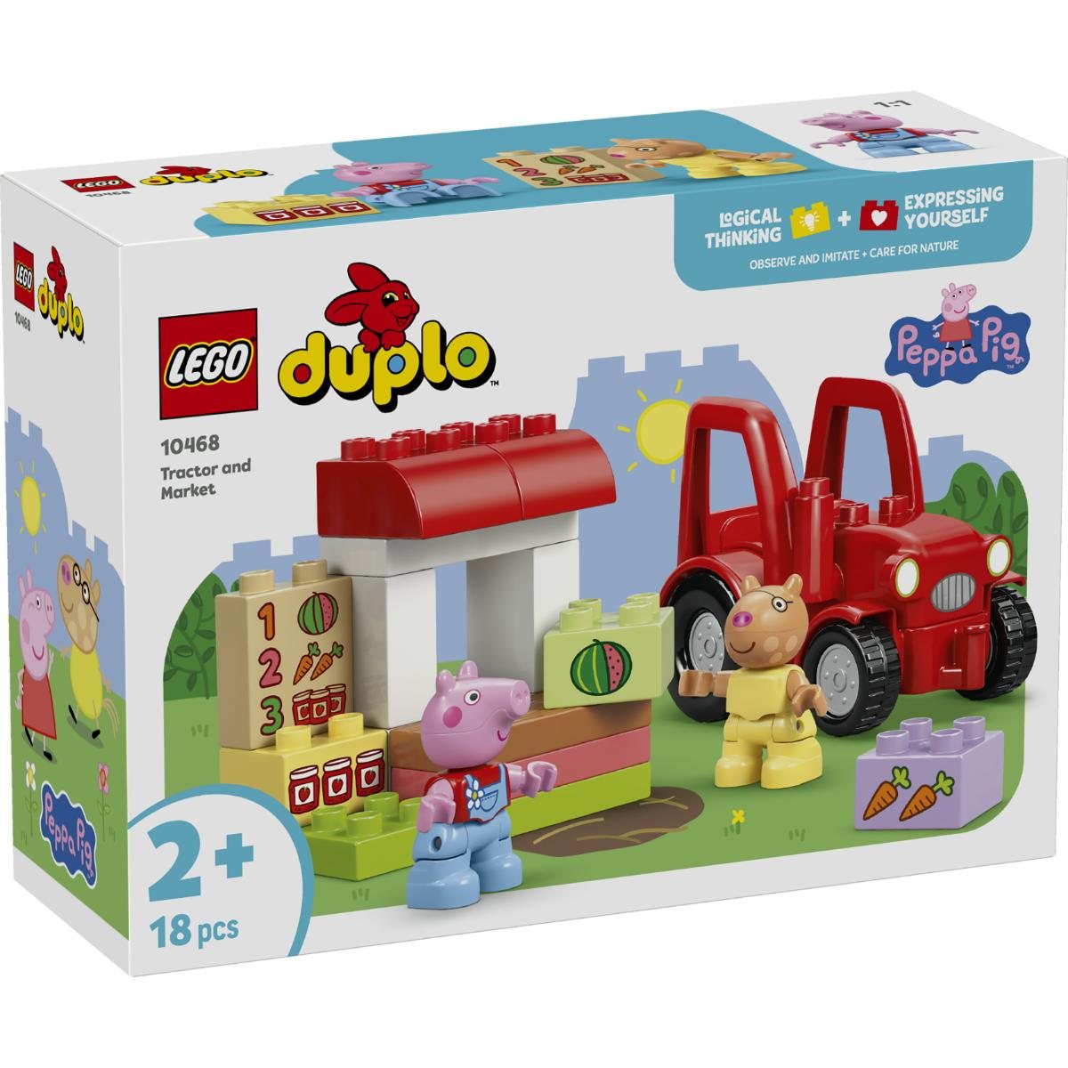 LEGO DUPLO Peppa Pig Tractor and Market Toy