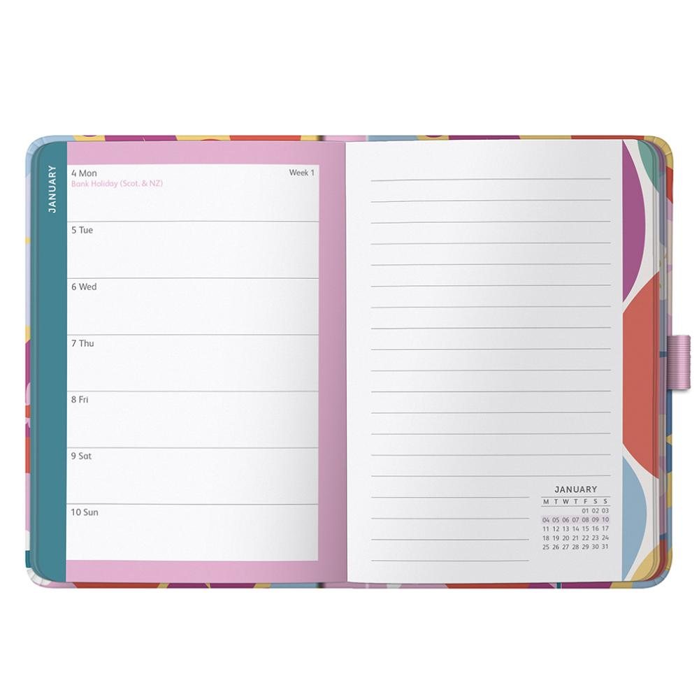 Floral Mid Year A6 To Do Diary 2026-2027