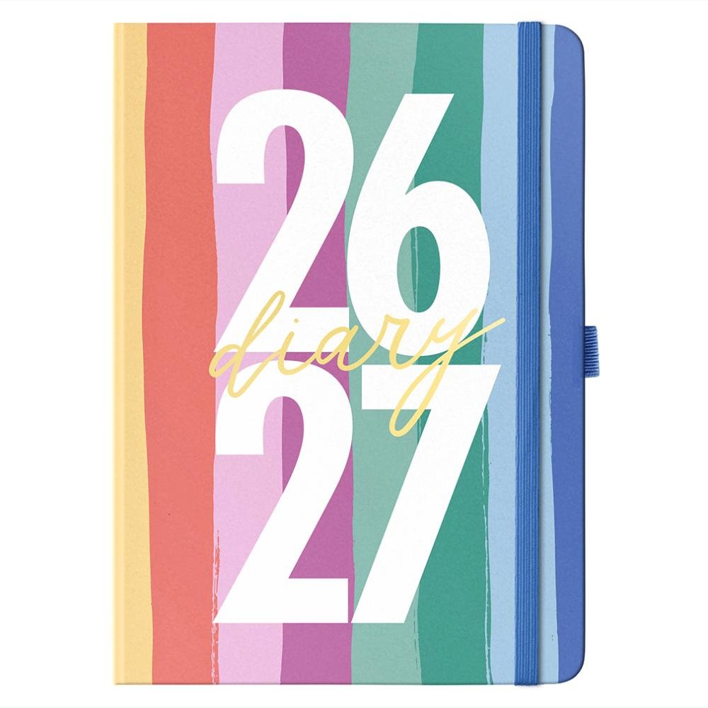 Stripes Mid Year Busy Life Diary 2026-2027