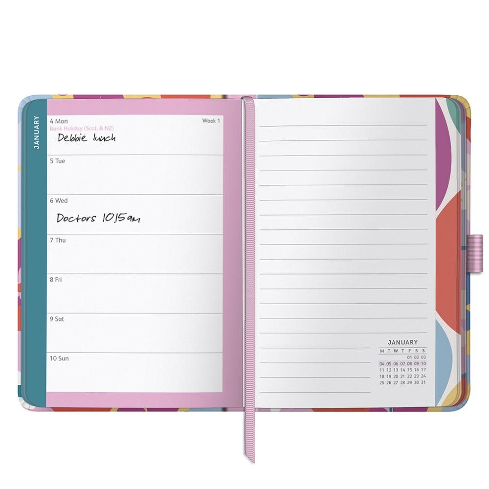 Floral Mid Year A6 To Do Diary 2026-2027