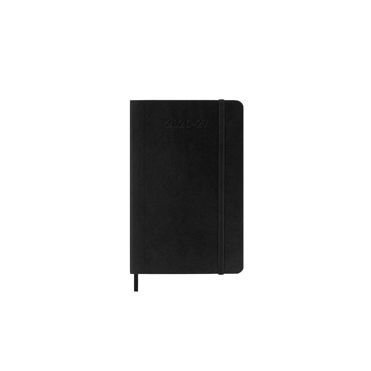 Black Weekly 18M Soft Pocket Diary 2026-2027
