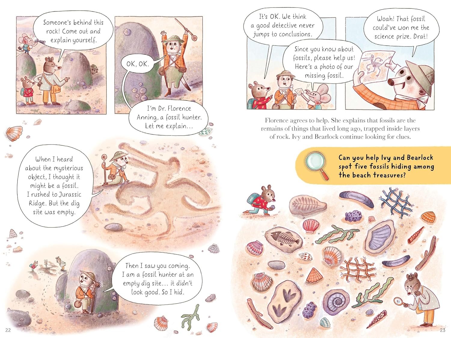 The Mystery of the Dinosaur Fossil (Ivy and Bearlock 2)