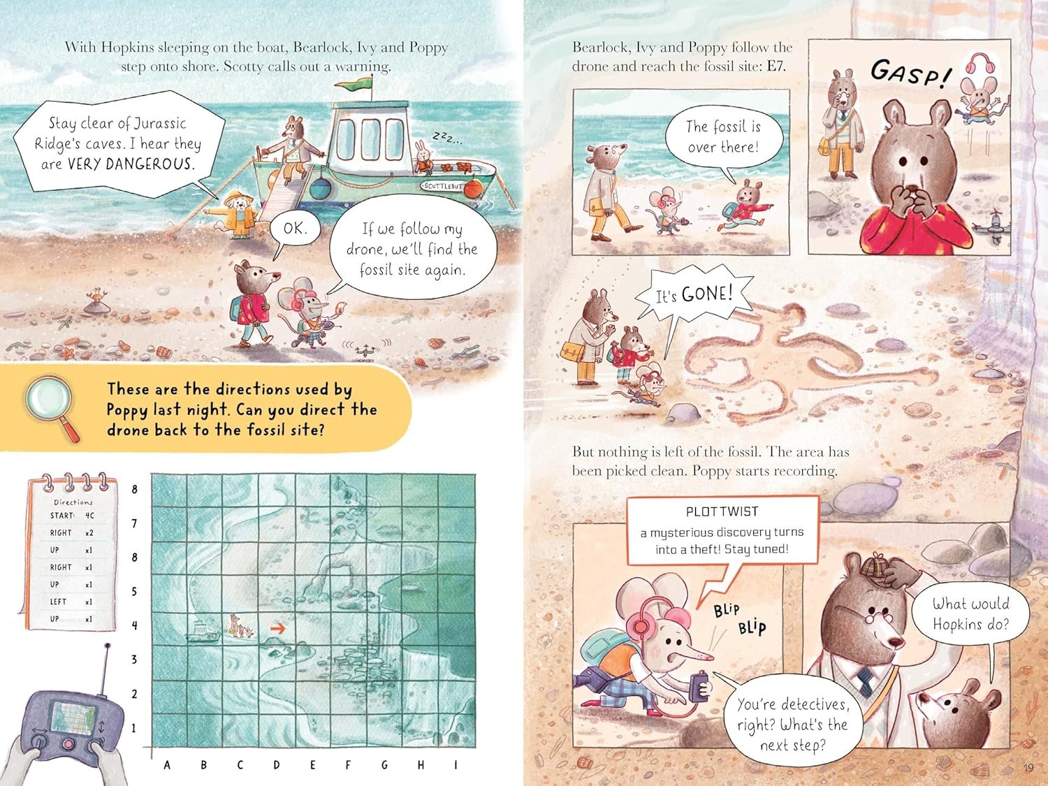 The Mystery of the Dinosaur Fossil (Ivy and Bearlock 2)