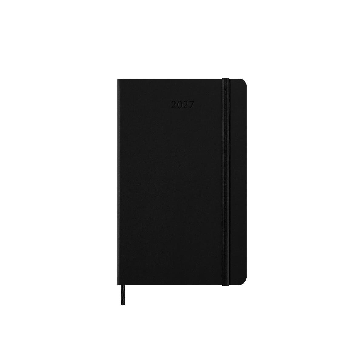 Black Large Daily Hard 12M Diary 2027