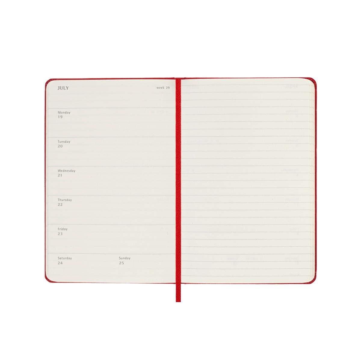 Red Pocket Wkly Hard 12M Diary 2027