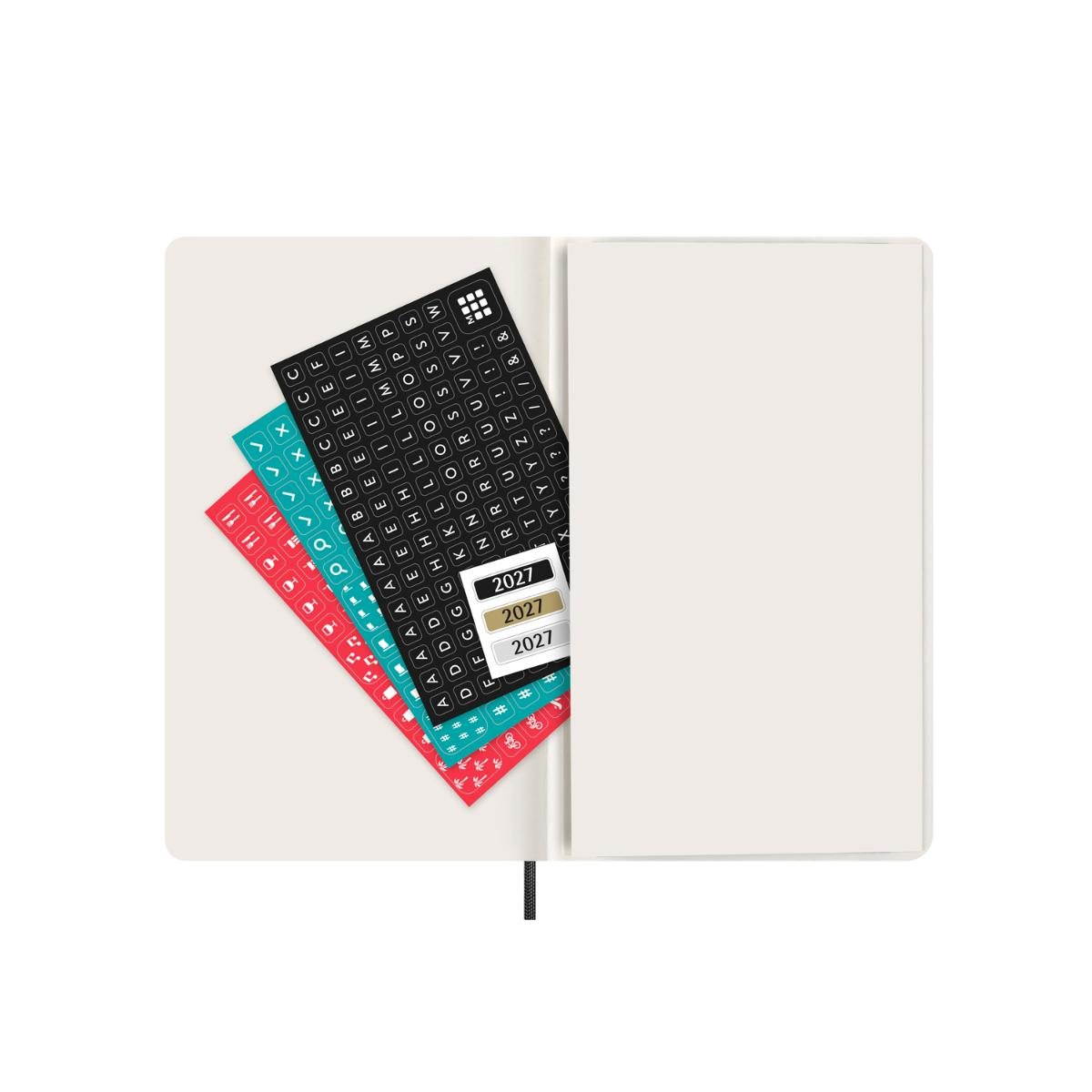 Black Large Wkly Soft 12M Diary 2027