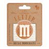 Literary Letter Bookmark - Letter M