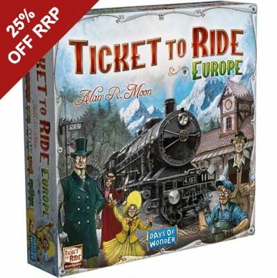 Ticket to Ride Europe Board Game