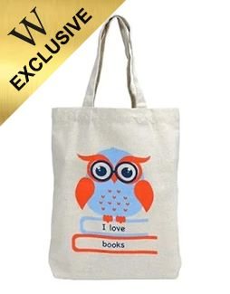 I Love Books Owl Mini Cloth Bag