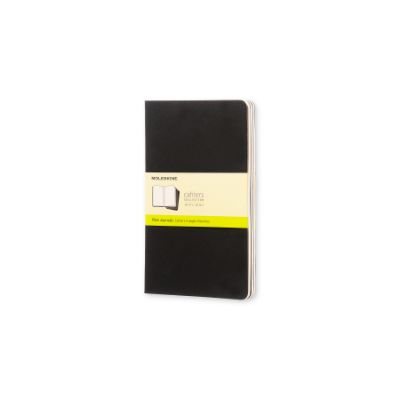 Moleskine Plain Cahier L - Black Cover (3 Set)